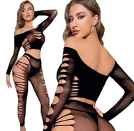 SEXY KOMPLET EROTICKEJ PÁDLE TOP BODYSTUCKINGU SEXY KOMPLET EROTICKEJ PÁDLE TOP BODYSTUCKINGU