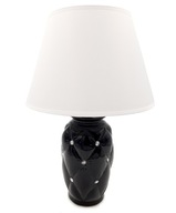 Čierna stolná lampa s očarujúcimi kryštálmi Čierna stolná lampa s očarujúcimi kryštálmi