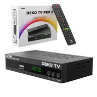 Tuner Dekodér DVBT2 DekoTV PRO2 Pozemná televízia DVB-T2 HEVC H.265 DEKO Tuner Dekodér DVBT2 DekoTV PRO2 Pozemná televízia DVB-T2 HEVC H.265 DEKO