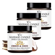 SADA MASÁŽNYCH SVIEČOK VCEE CHOCO & COCO 3 KS SADA MASÁŽNYCH SVIEČOK VCEE CHOCO & COCO 3 KS