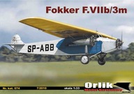 ORLIK - osobné lietadlo Fokker F.VIIb/3m