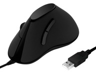 LOGILINK ID0158 ergonomická vertikálna myš, čierna