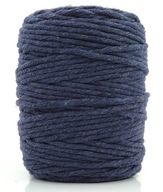 Macrame výplet, bavlna, NÁMORNÍCKA MODRÁ, 100m, 5mm Macrame výplet, bavlna, NÁMORNÍCKA MODRÁ, 100m, 5mm