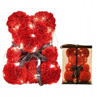 Medvedík s valentínskymi ružami DARČEKOVÉ LAMPY + BATÉRIE PLNÉ