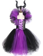 Kostým Devil Witch Maleficent rohy 6-7 rokov Kostým Devil Witch Maleficent rohy 6-7 rokov
