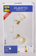 Nástenné stropné svietidlo biely pásik + drevo 2x40W Puerto Candellux Nástenné stropné svietidlo biely pásik + drevo 2x40W Puerto Candellux