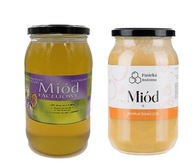 Phacéliový med + Med s pomarančom 1150g prírodný Phacéliový med + Med s pomarančom 1150g prírodný