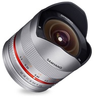 Objektív Samsung NX s rybím okom Samyang 8 mm F2,8