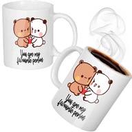 Biely hrnček 330ml VALENTÍNSKY DARČEK Darček sladké medvedíky BUBU a DUDU Biely hrnček 330ml VALENTÍNSKY DARČEK Darček sladké medvedíky BUBU a DUDU