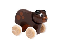 BRIO Drevená hračka na tlačenie medvedíka