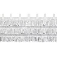 PRIPRAVENÁ ZÁCLONA Zazdroska Zazdroska do kuchyne S PUBAMI 150 X 45 CM BIELA PRIPRAVENÁ ZÁCLONA Zazdroska Zazdroska do kuchyne S PUBAMI 150 X 45 CM BIELA