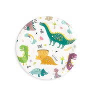 Papierové taniere Narodeninová párty dinosaurov