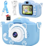 DETSKÝ FOTOAPARÁT MAČIATKO FOTOAPARÁT + 16 GB KARTA FARBY DETSKÝ FOTOAPARÁT MAČIATKO FOTOAPARÁT + 16 GB KARTA FARBY