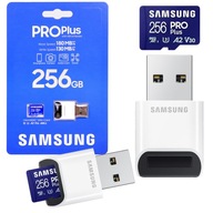Samsung Pro PLUS 2023 microSDXC CARD 256GB UHS-I U3 + čítačka pamäťových kariet Samsung Pro PLUS 2023 microSDXC CARD 256GB UHS-I U3 + čítačka pamäťových kariet