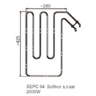 Saunový ohrievač pre kachle SEPC 94 - 2,0 kW