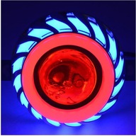 12V-85V Dual Halo LED Motocyklový projektor He 12V-85V Dual Halo LED Motocyklový projektor He