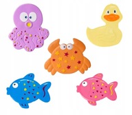 (5 kusov) Kúpeľňové predložky protišmyková podložka. Hračka do kúpeľa Ocean (5 kusov) Kúpeľňové predložky protišmyková podložka. Hračka do kúpeľa Ocean