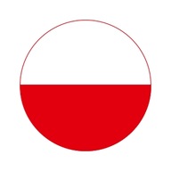 Samolepky vlajka Poľska, 40 mm, 24 kusov