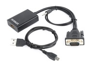 Adaptér GEMBIRD A-VGA-HDMI-01 (HDMI F - D-Sub (VGA Adaptér GEMBIRD A-VGA-HDMI-01 (HDMI F - D-Sub (VGA