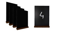 Čierna kriedová tabuľa A4 - sada 4 ks