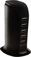 HYKKER USB nabíjacia stanica čierna 30 W 5 výstupov HYKKER USB nabíjacia stanica čierna 30 W 5 výstupov