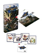 STEELBOOK MONSTER HUNTER RISE + 3D KARTA + KARTY