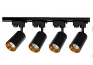 Set RAIL 2m 4 LAMPY 3 Phase 3F čierno-zlaté