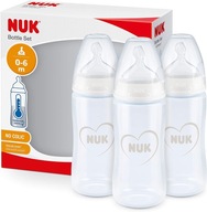 NUK First Choice + sada fliaš 3x 300 ml 0-6