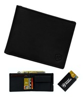 Pánska tenká peňaženka RFID čierna darčekové puzdro