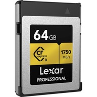 Karta Lexar CFexpress Type B 64GB 1750/1000MB/s Karta Lexar CFexpress Type B 64GB 1750/1000MB/s