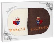 DARČEK PRE BABKU A DEDKA SADA DVOCH HRUBÝCH UTERÁKOV S VÝŠIVKOU DARČEK PRE BABKU A DEDKA SADA DVOCH HRUBÝCH UTERÁKOV S VÝŠIVKOU