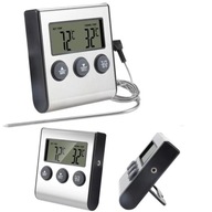 Teplomer s kuchynskou sondou do udiarne, elektronický alarm + BATÉRIA Teplomer s kuchynskou sondou do udiarne, elektronický alarm + BATÉRIA