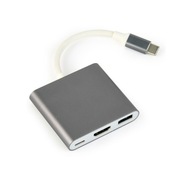 Gembird A-CM-HDMIF-02-SG USB-C HDMI adaptér