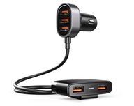 JOYROOM RÝCHLA NABÍJAČKA DO AUTOMOBILKU 5X USB 6.2 A S PREdlžovacím káblom JOYROOM RÝCHLA NABÍJAČKA DO AUTOMOBILKU 5X USB 6.2 A S PREdlžovacím káblom