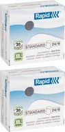 ZOŠÍVAČKY Rapid Standard 24/6 strieborná 5000 KS x 2 ZOŠÍVAČKY Rapid Standard 24/6 strieborná 5000 KS x 2