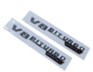 Emblém na blatník Mercedes V8 Biturbo 4M+ Emblém na blatník Mercedes V8 Biturbo 4M+