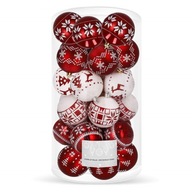 GUĽA NA VIANOČNÝ STROMČEK 5cm NEZRUŠITEĽNÁ ČAŤKA 30x SET GUĽA NA VIANOČNÝ STROMČEK 5cm NEZRUŠITEĽNÁ ČAŤKA 30x SET