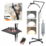 Kozmetická LED lampa bez tieňa na líčenie nechtov a mihalníc + mobilný stojan Kozmetická LED lampa bez tieňa na líčenie nechtov a mihalníc + mobilný stojan