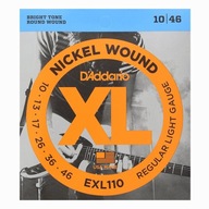 D'ADDARIO EXL110 - struny pre elektrickú gitaru 10-46 D'ADDARIO EXL110 - struny pre elektrickú gitaru 10-46