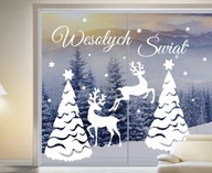 Vianočné ozdoby na okno, stenu, ako darček, 60 cm