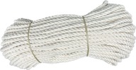 Jachtárske točené bavlnené lano, 8mm, 50m