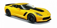 MAISTO Kovový model Corvette Z06 1/24 žltá MAISTO Kovový model Corvette Z06 1/24 žltá