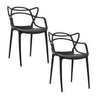 2x čierna prelamovaná stolička obývačková jedálenská stolička