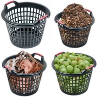 Prelamovaný kôš, univerzálny, pevný, čierny, 25L Prelamovaný kôš, univerzálny, pevný, čierny, 25L