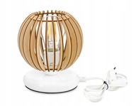 Nočná lampa, podkrovná stolová lampa s E27 LED, drevo Nočná lampa, podkrovná stolová lampa s E27 LED, drevo