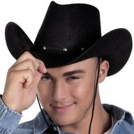 Kovboj Kovbojský klobúk Čierny šerif Western Texas Rodeo Divokého západu Kovboj Kovbojský klobúk Čierny šerif Western Texas Rodeo Divokého západu