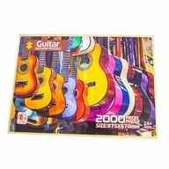 PUZZLE 2000 dielikov Kolekcia farebných gitár PUZZLE 2000 dielikov Kolekcia farebných gitár