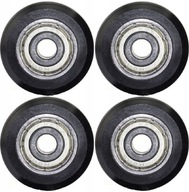 4x V-DRÁŽKA VODIACA VALECKA VOZÍKU, VEĽKÁ 24mm 4x V-DRÁŽKA VODIACA VALECKA VOZÍKU, VEĽKÁ 24mm