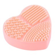 Silikónový srdiečkový čistič na čistenie štetcov na make-up Silikónový srdiečkový čistič na čistenie štetcov na make-up