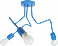 DETSKÉ PÔROVNÉ STROPNÉ ZÁVESNÉ LAMPY DETSKÝ LUSTER MODRÁ 3 LED DETSKÉ PÔROVNÉ STROPNÉ ZÁVESNÉ LAMPY DETSKÝ LUSTER MODRÁ 3 LED